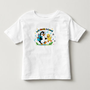 Camiseta Vamos Waddle aprender - Primeiro dia de Sch do Pin