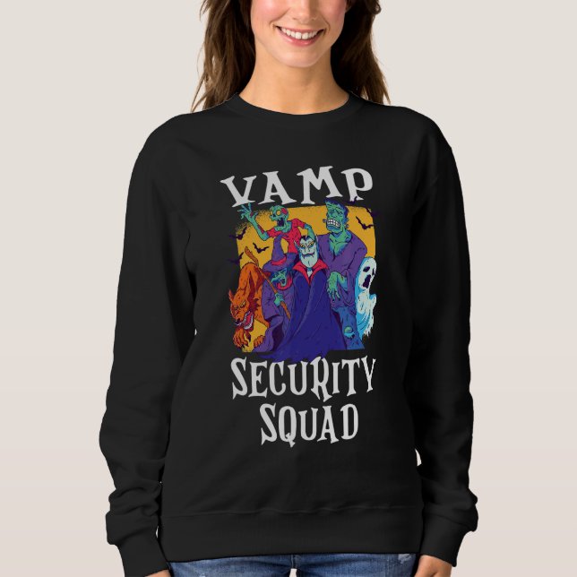 Camiseta Vamp Security Squad   Easy Halloween Costume (Frente)