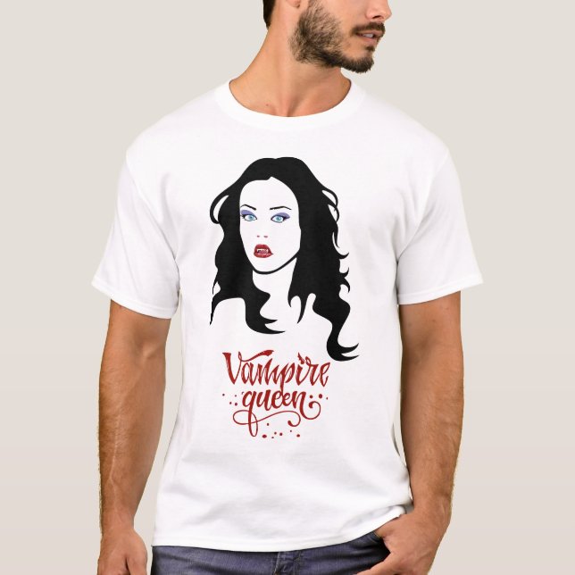 Camiseta Vampira de vampiro de Halloween Lady Vampira (Frente)