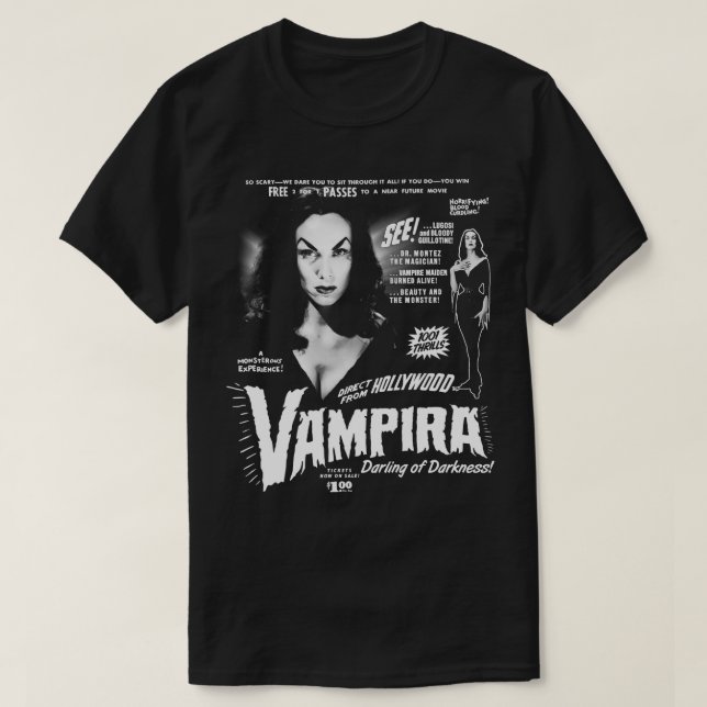 Camiseta Vampira O Querido da Escuridão (Frente do Design)