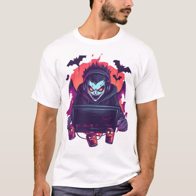 Camiseta  Vampire Gamer (Frente)
