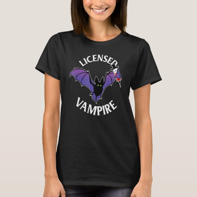Camiseta Vampire   Phlebotomy Phlebotomist Technician Nurse (Frente)