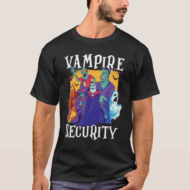 Camiseta Vampire Security  Easy Halloween Costume (Frente)