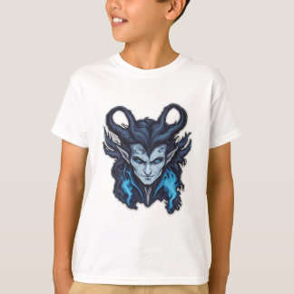 Camiseta Vampiro azul-corado