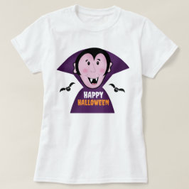 Camiseta Vampiro bonito com Bats Dracula Halloween