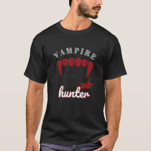 Camiseta Vampiro caçador preguiçoso costume de Halloween