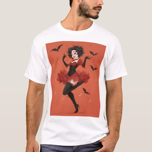 Camiseta Vampiro Dançante Bonito (Frente)