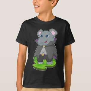 Camiseta Vampiro do Dia das Bruxas Elefante