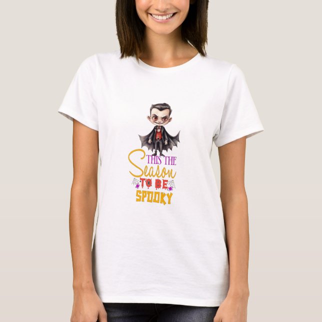 Camiseta Vampiro É a Temporada para Ser Assustador (Frente)