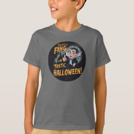 Camiseta Vampiro Engraçado Tem um Halloween Fang-Tástico