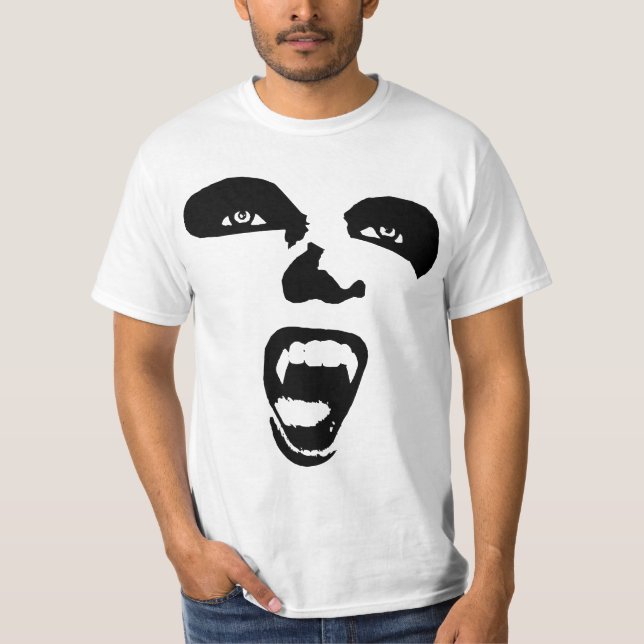 Camiseta Vampiro Face Horror Arte original gótica (Frente)