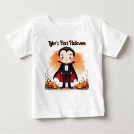 Camiseta Vampiro Não Tão Assustador Primeiro Halloween