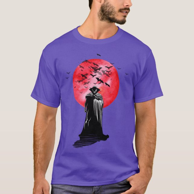 Camiseta Vampiro para retrato de Halloween (Frente)