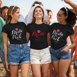 Camiseta Vampiro personalizável Noiva Bachelorette Hen Part