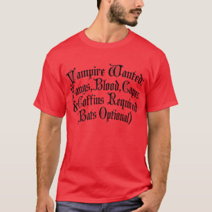 Camiseta Vampiro Procurado