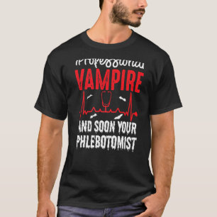 Camiseta Vampiro Profissional Suco De Sangue Flebotomista