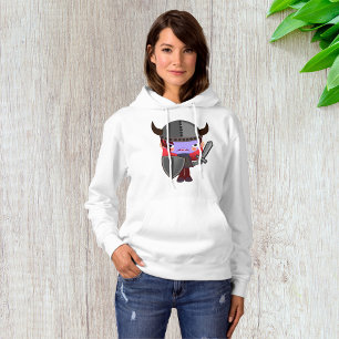 Camiseta Vampiro Roxo Viking Mulheres Hoodie