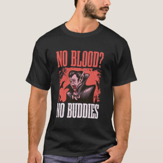 Camiseta Vampiro Sem Sangue Sem Amigos Horror Gótico Hallow