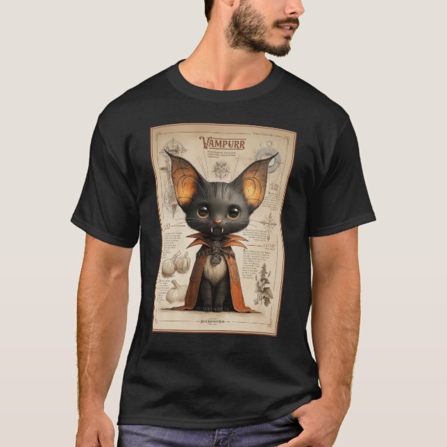 Camiseta Vampurr: Cat Vampire Creature (Frente)