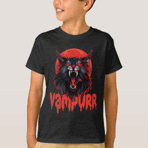 Camiseta Vampurr Coon Spooky Vampiro Halloween Maine Coon C