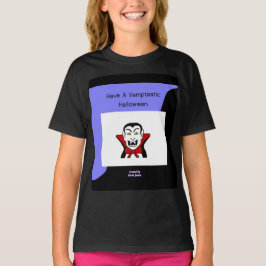 Camiseta Vamtasia, Meninas de Halloween Black Basic Shirt
