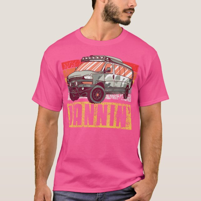 Camiseta Van Camper Vida de Acampamento Vannin (Frente)