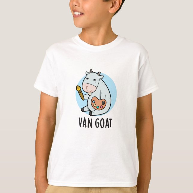 Camiseta Van Goat Funny Artist Pun (Frente)