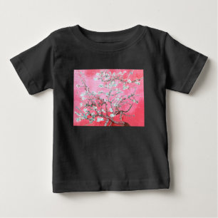 Camiseta Van Gogh Almond Blossomo Azul Rosa