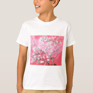 Camiseta Van Gogh Almond Blossomo Azul Rosa