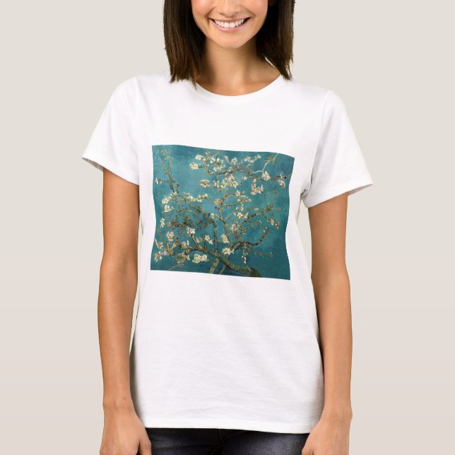 Camiseta Van Gogh - Árvore de Amêndoa Brilhante (Frente)
