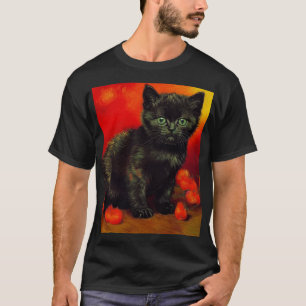 Camiseta Van Gogh Black Kitten