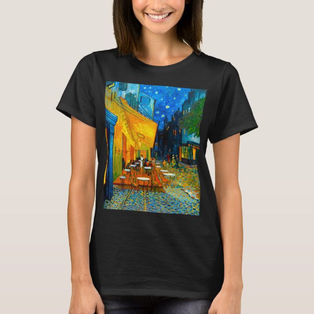 Camiseta Van Gogh Café Terrace à Noite (Frente)