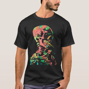 Camiseta Van Gogh Cigarrette Skull Tie Dye