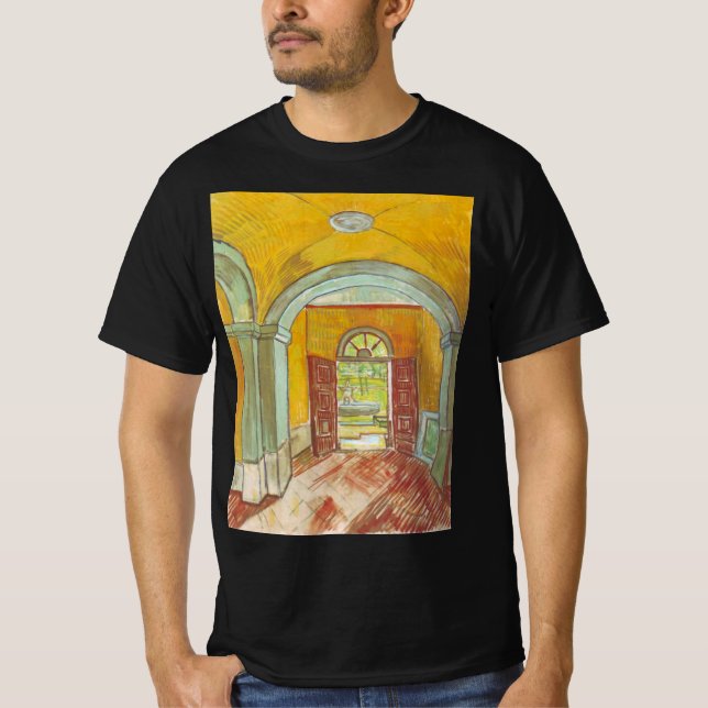 Camiseta Van Gogh Entrance Hall do Hospital Paul Santo (Frente)