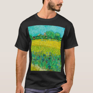 Camiseta Van Gogh Field com Irrises Perto de Arles