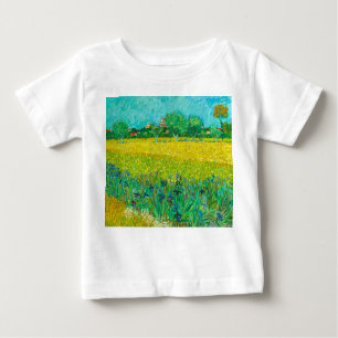 Camiseta Van Gogh Field com Irrises Perto de Arles