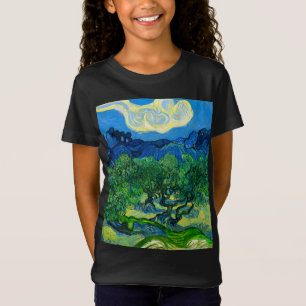 Camiseta Van Gogh Olive Trees em Paisagem Montanhosa