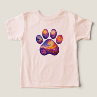 Camiseta Van Gogh Pata Cachorro Fofo