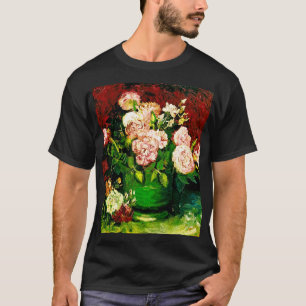 Camiseta Van Gogh Peonies e Rosas