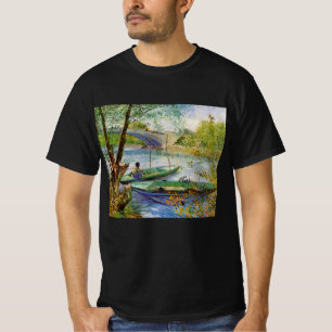 Camiseta Van Gogh Pescando na Primavera, Pont de Clichy