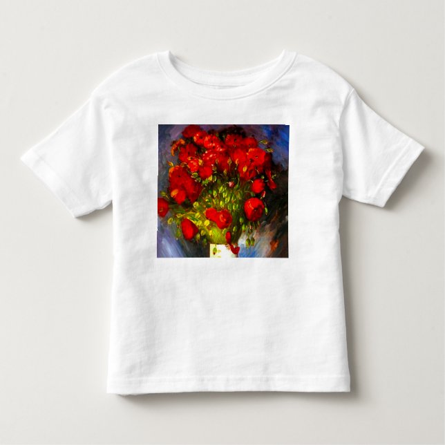 Camiseta Van Gogh Red Poppies (Frente)