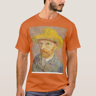 Camiseta Van Gogh SPortrait com Chapéu de Palha