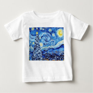 Camiseta Van Gogh Starry Night - Árvore Branca de Natal