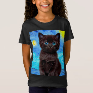 Camiseta Van Gogh Starry Night Black