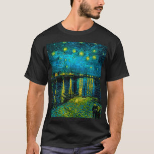 Camiseta Van Gogh Starry Night Over the Rhône