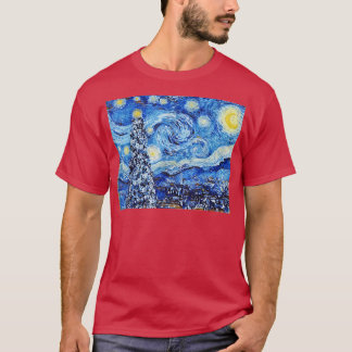 Camiseta Van Gogh Starry NightWhite Winter