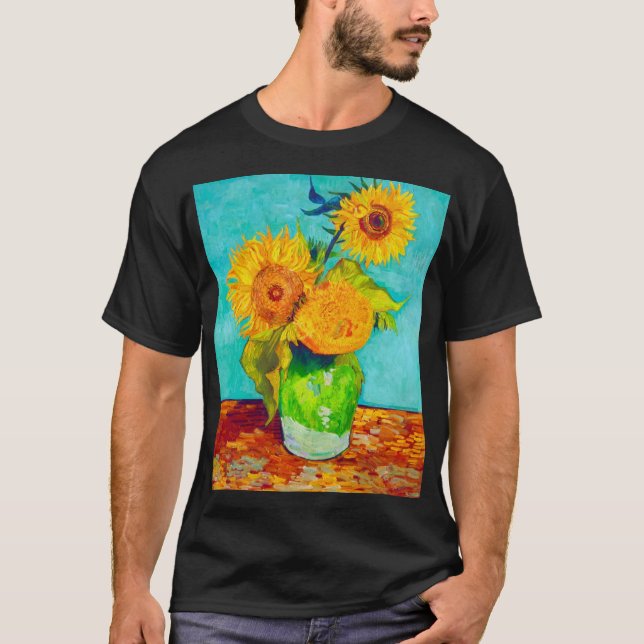 Camiseta Van Gogh Sunflower (Frente)