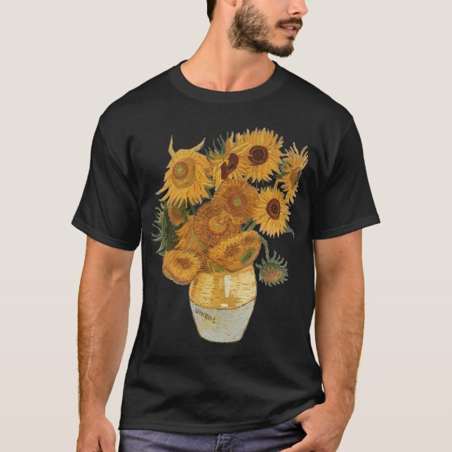 Camiseta Van Gogh sunflowers friends (Frente)