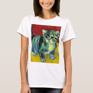 Camiseta Van Gogh Tabby Cat