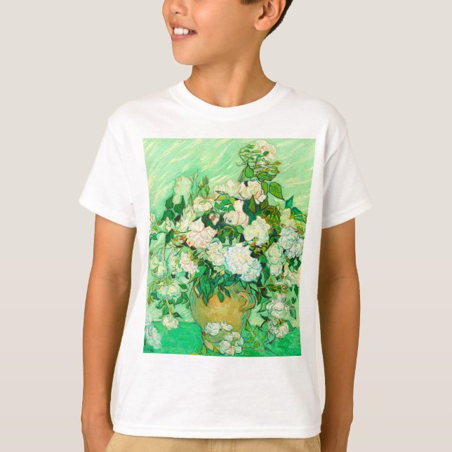 Camiseta Van Gogh White Roses (Frente)
